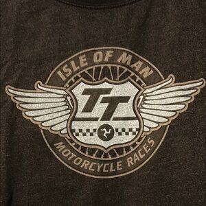 Isle of Man TT Black Graphic T-Shirt women’s xxl